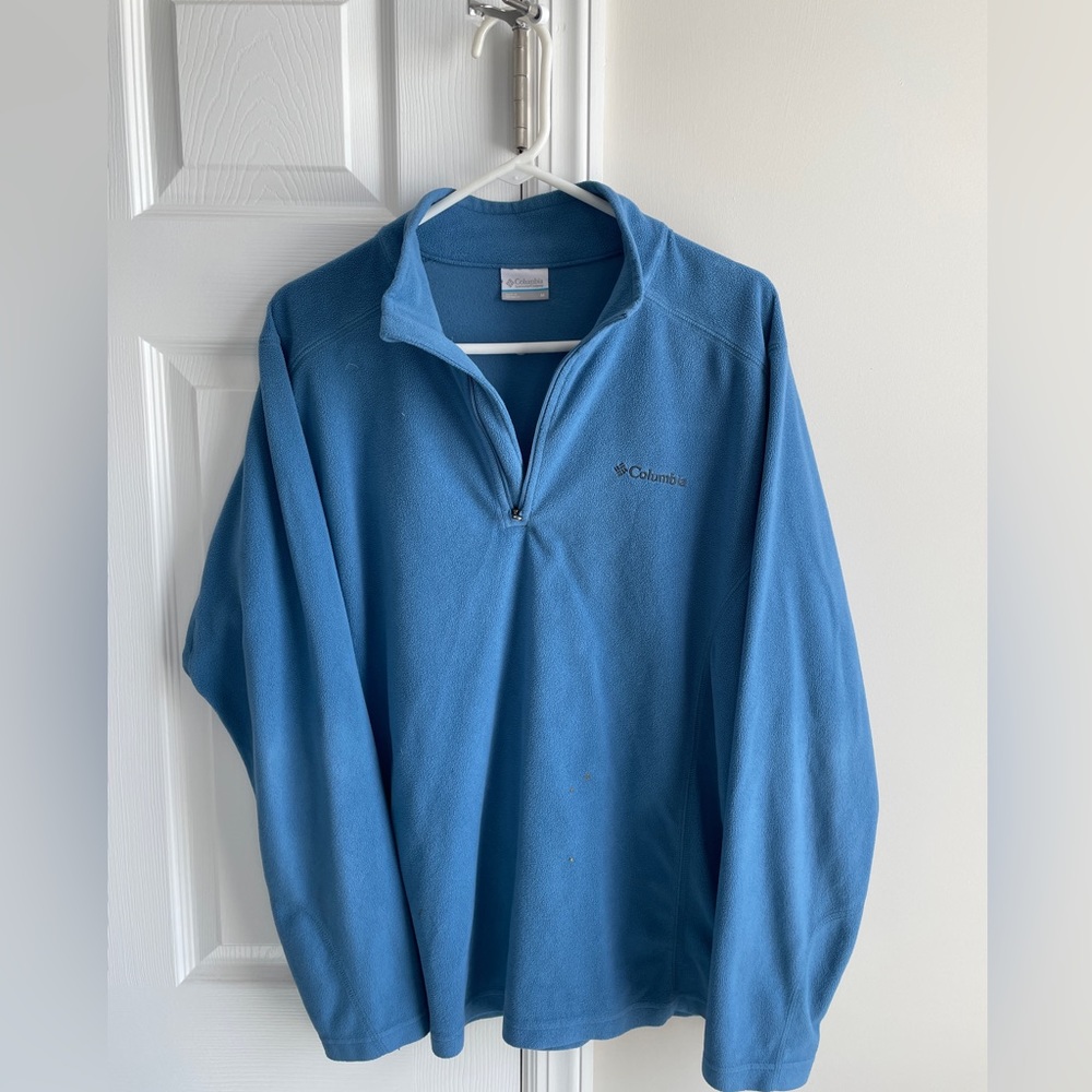 Columbia - Quarter Zip - Fleece - Blue - Medium